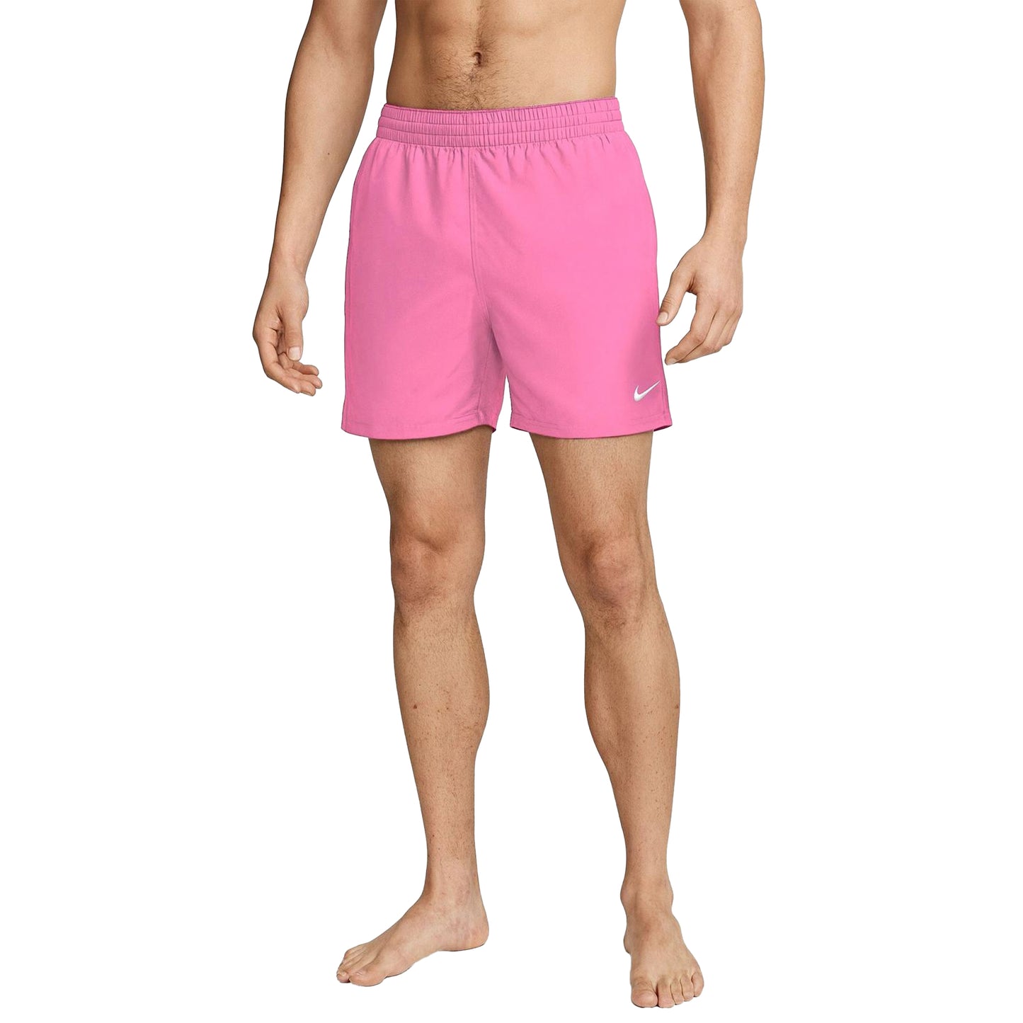 Pink Glow - Side - Nike Mens Embroidered Logo Regular Swim Shorts