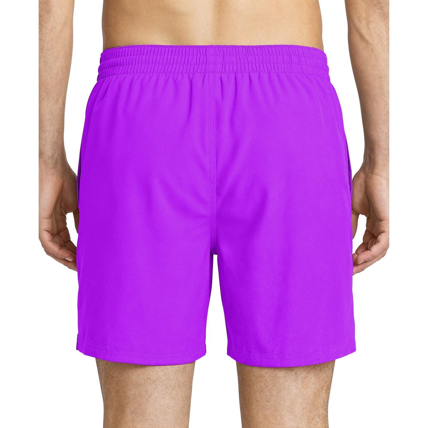 Bright Violet - Back - Nike Mens Embroidered Logo Regular Swim Shorts