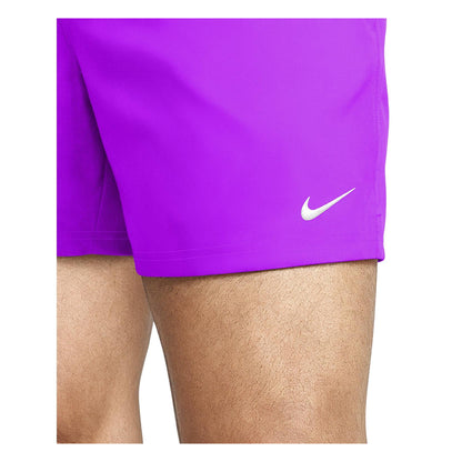 Bright Violet - Side - Nike Mens Embroidered Logo Regular Swim Shorts