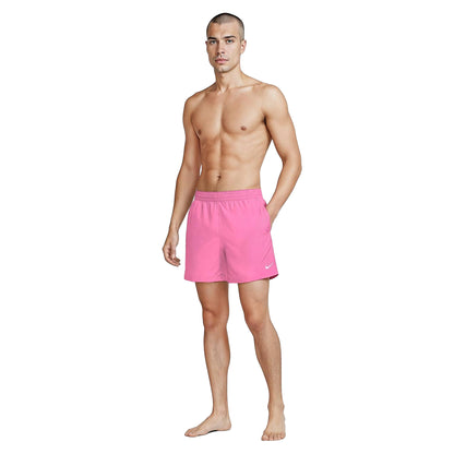 Pink Glow - Lifestyle - Nike Mens Embroidered Logo Regular Swim Shorts