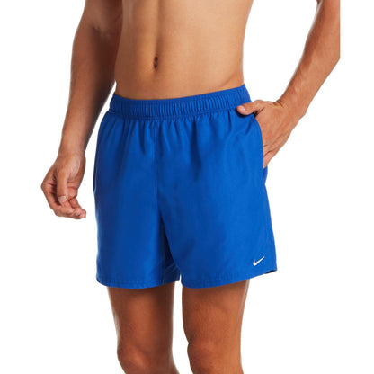 Royal Blue - Side - Nike Mens Embroidered Logo Regular Swim Shorts