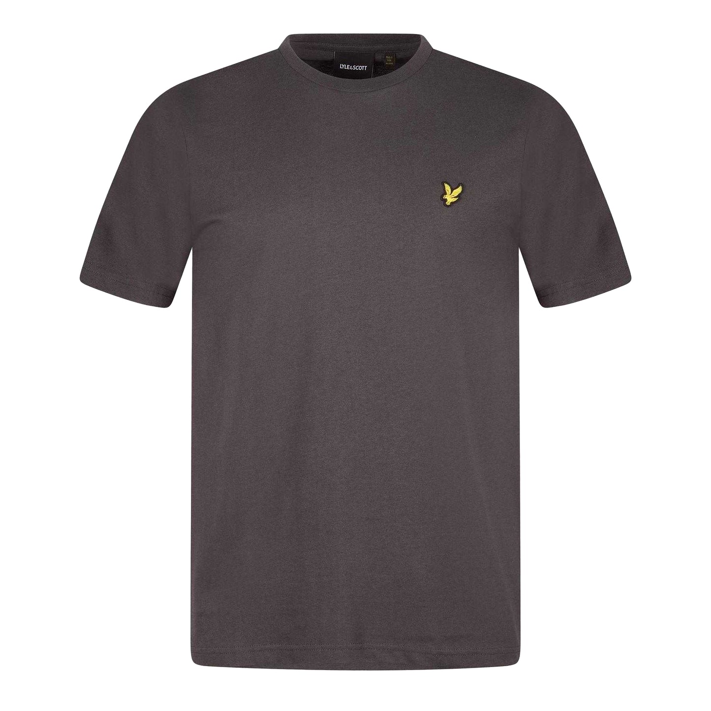 Gunmetal - Front - Lyle & Scott Mens Logo Cotton T-Shirt