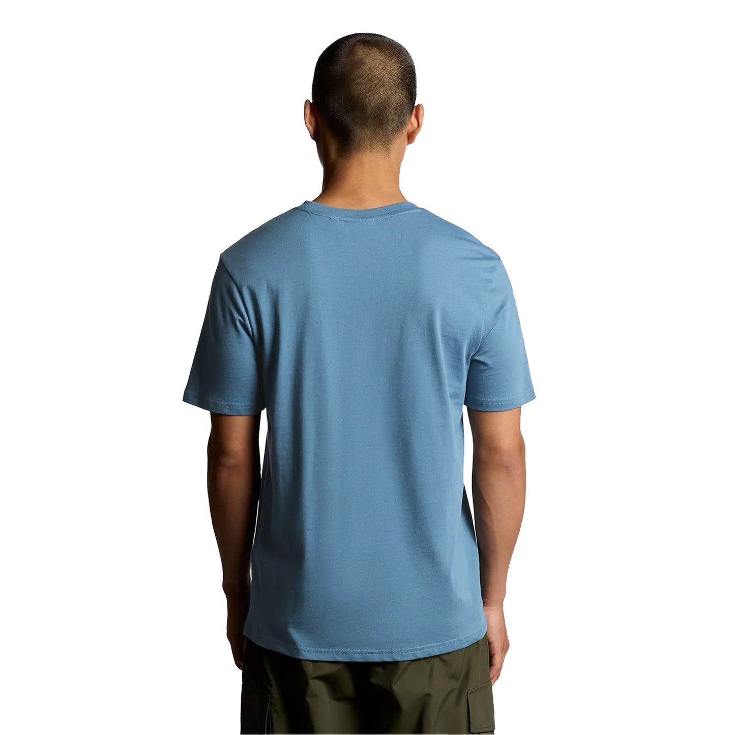 Ocean Sky - Back - Lyle & Scott Mens Logo Cotton T-Shirt