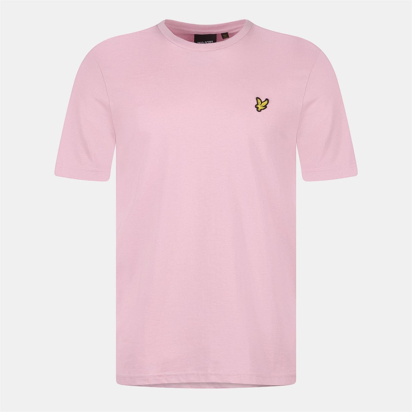 Light Pink - Front - Lyle & Scott Mens Logo Cotton T-Shirt