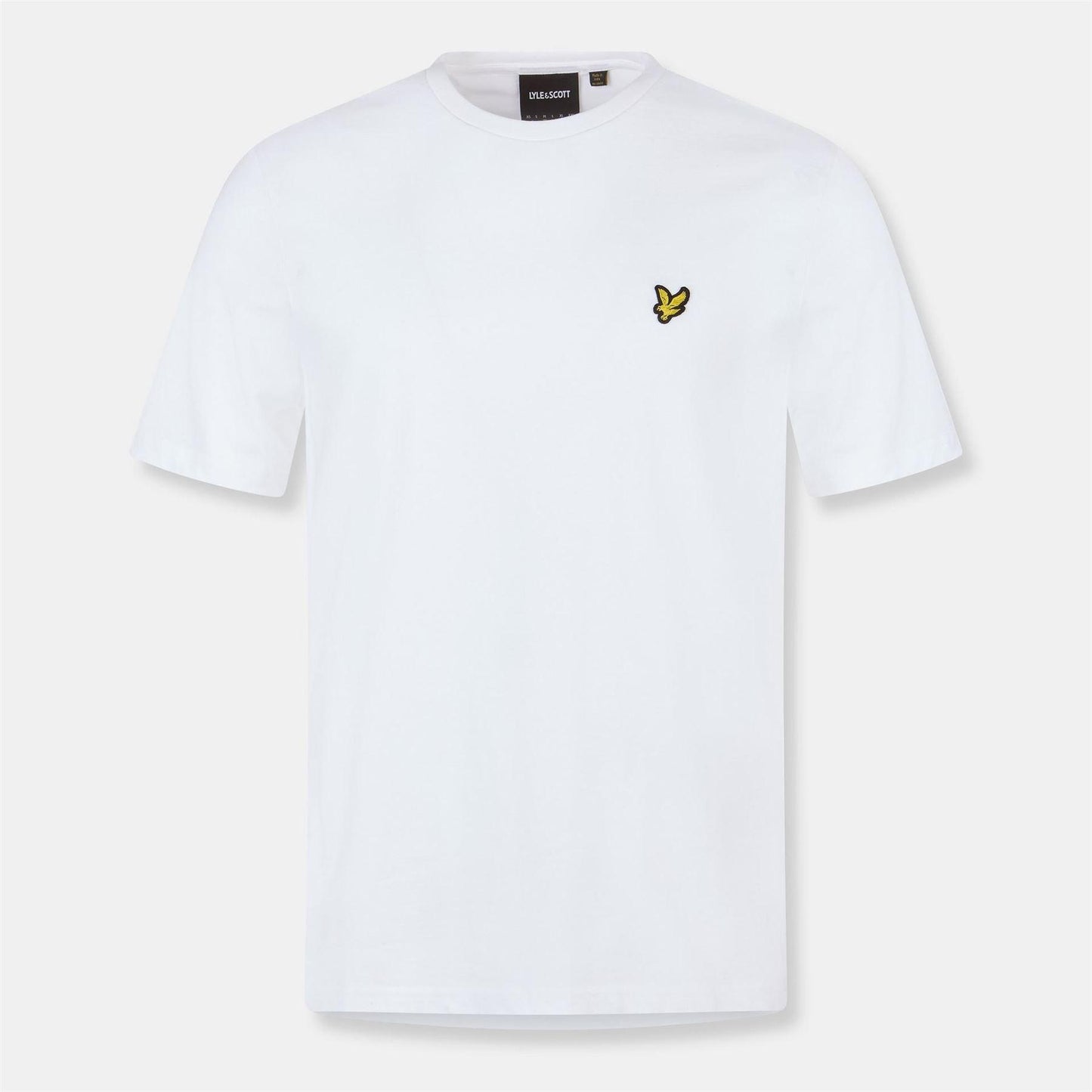 White - Front - Lyle & Scott Mens Logo Cotton T-Shirt