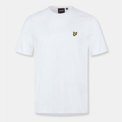 White - Front - Lyle & Scott Mens Logo Cotton T-Shirt