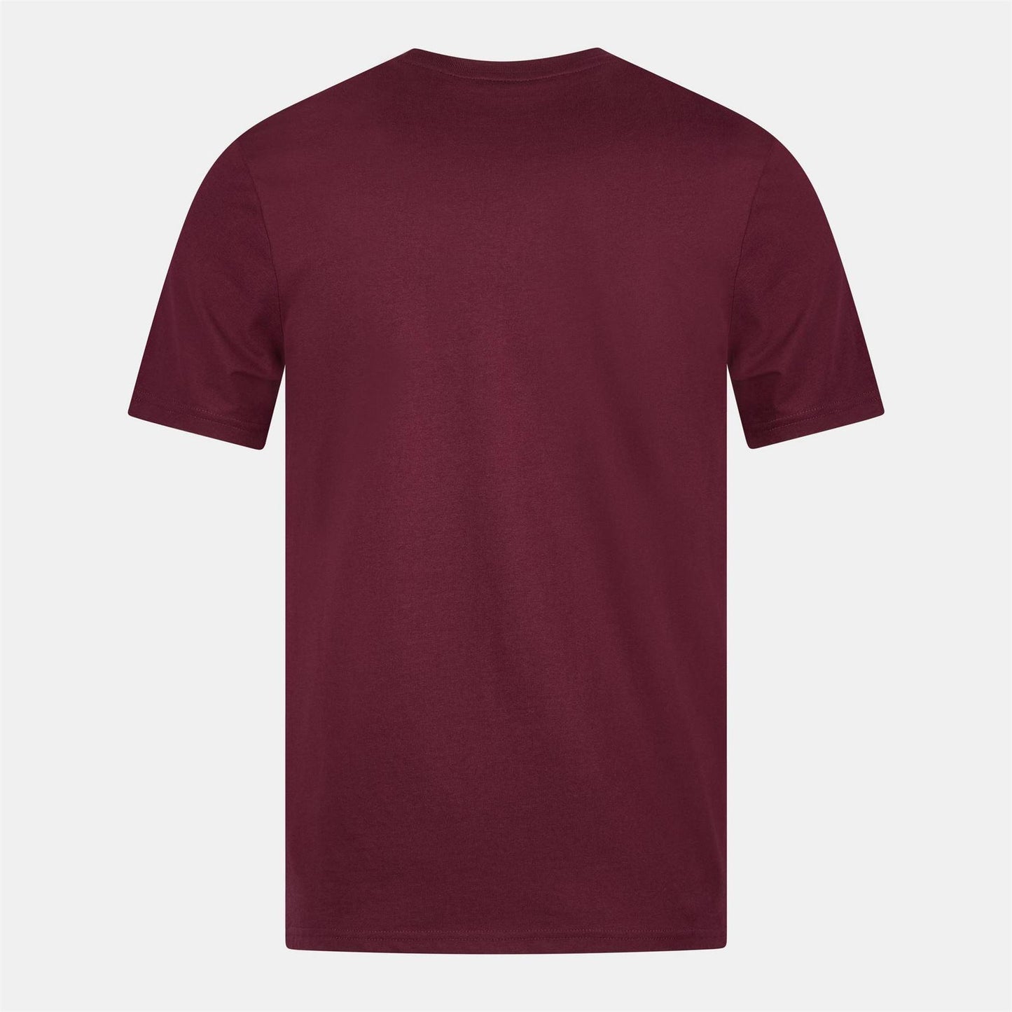 Burgundy - Back - Lyle & Scott Mens Logo Cotton T-Shirt