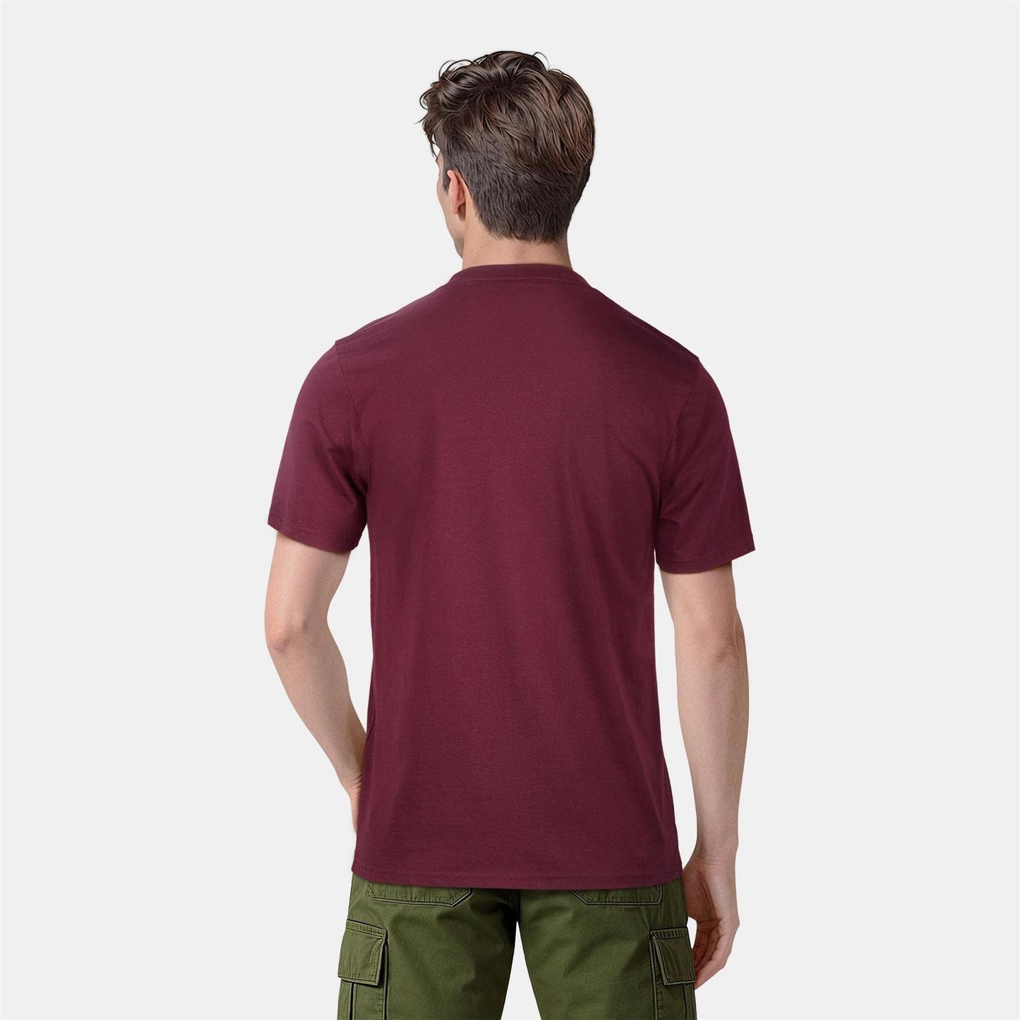 Burgundy - Lifestyle - Lyle & Scott Mens Logo Cotton T-Shirt