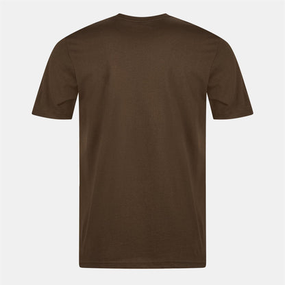 Olive - Back - Lyle & Scott Mens Logo Cotton T-Shirt
