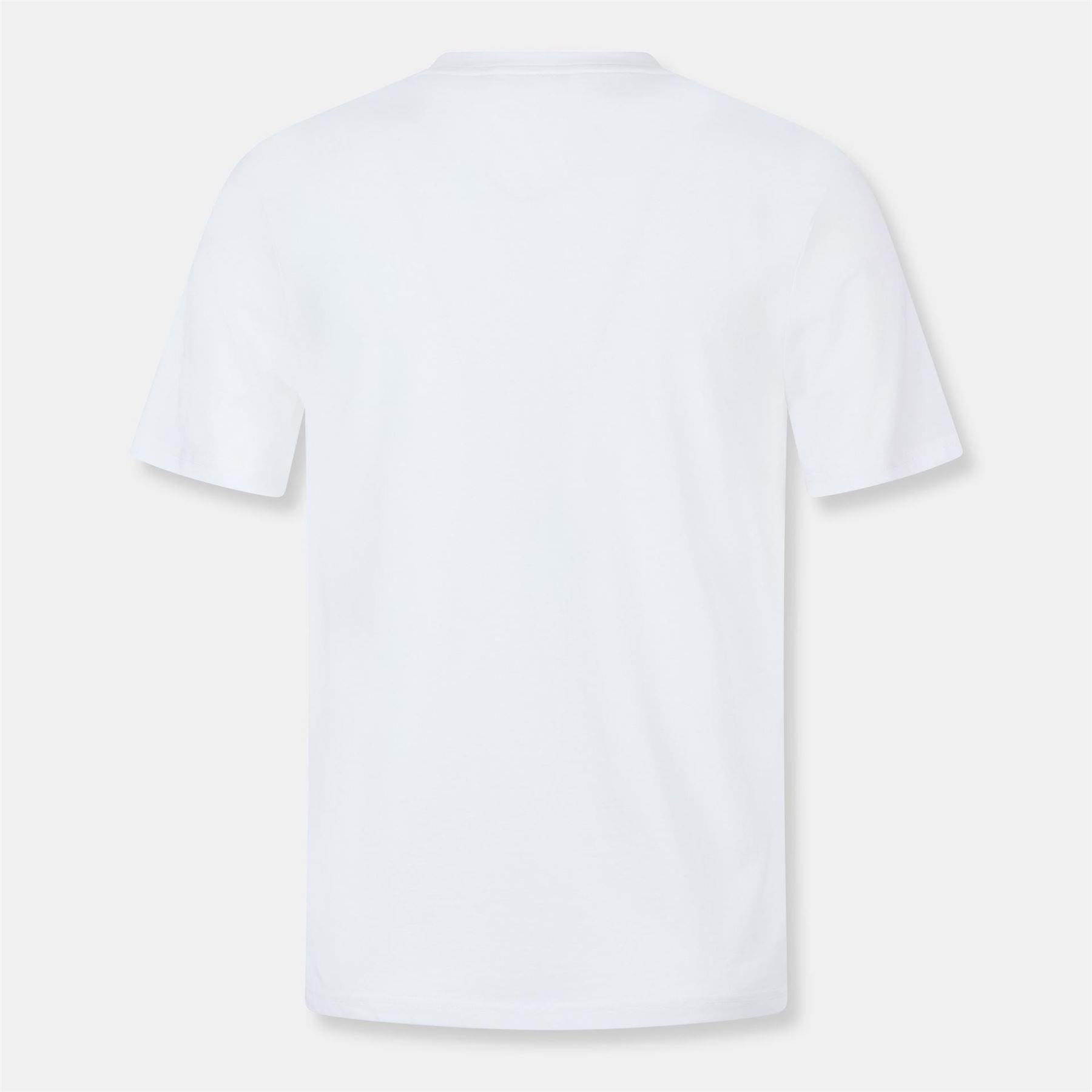 White - Back - Lyle & Scott Mens Logo Cotton T-Shirt
