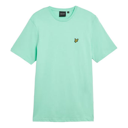 Aqua Marine - Front - Lyle & Scott Mens Logo Cotton T-Shirt
