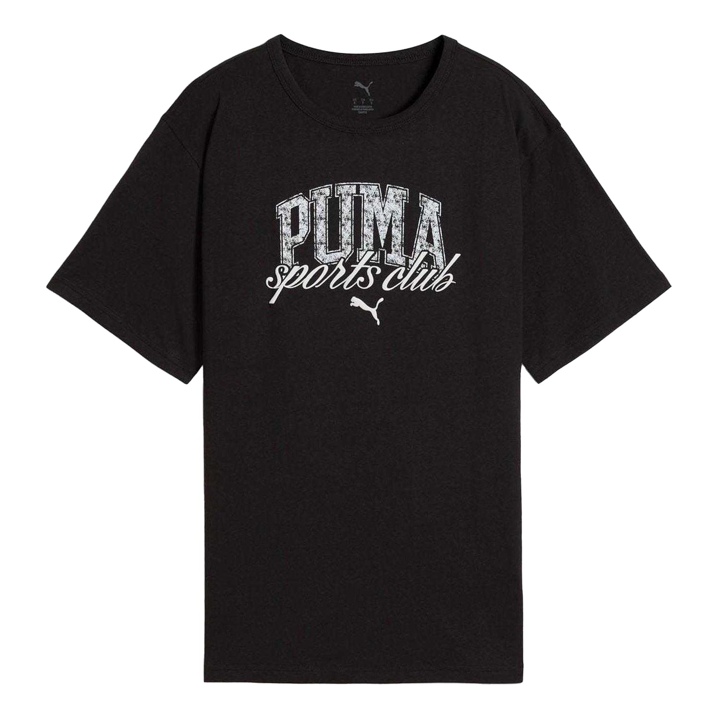 Black - Front - Puma Unisex Adult Relaxed Fit Short-Sleeved T-Shirt