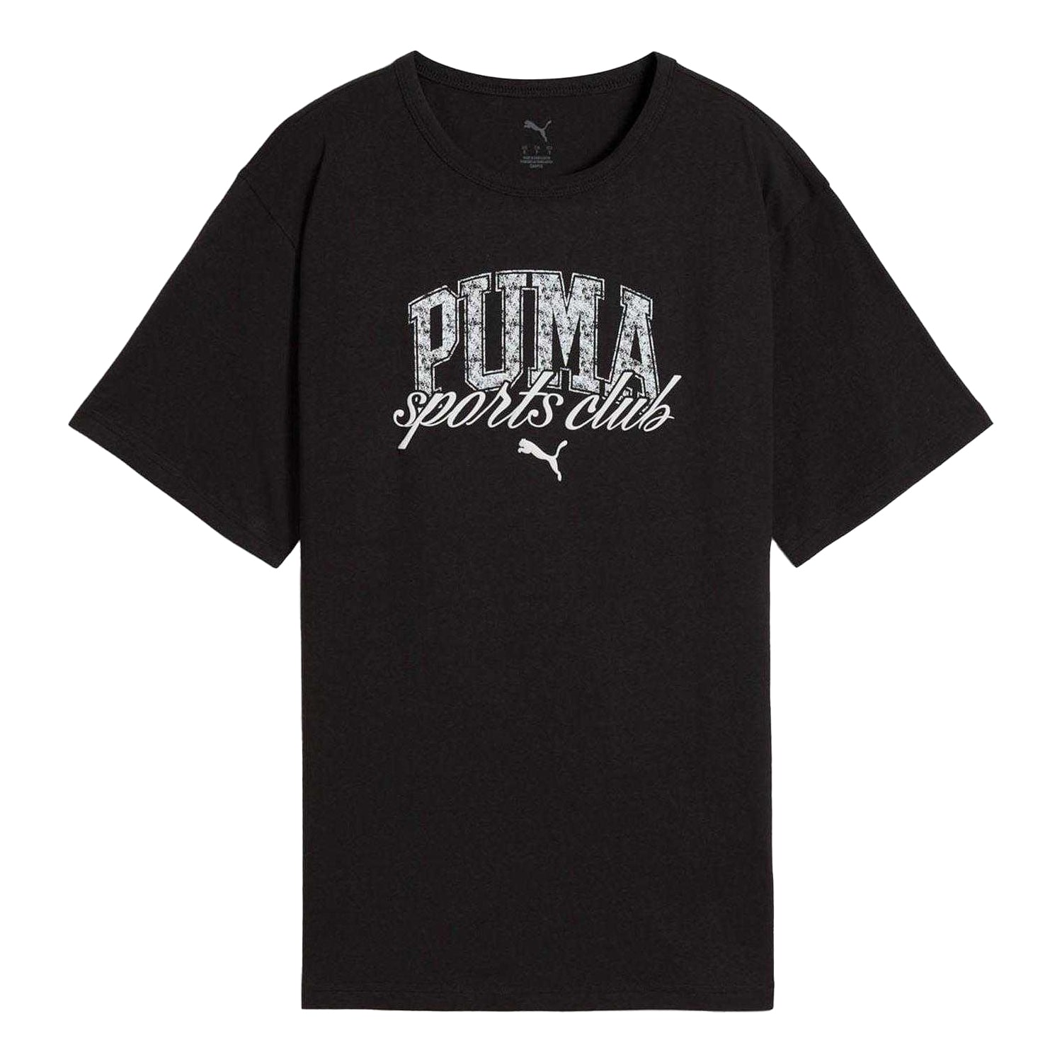 Black - Front - Puma Unisex Adult Relaxed Fit Short-Sleeved T-Shirt