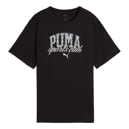 Black - Front - Puma Unisex Adult Relaxed Fit Short-Sleeved T-Shirt