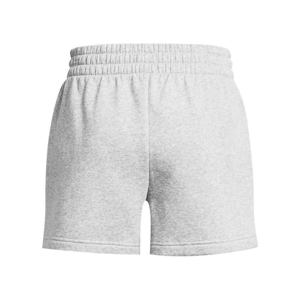 Grey - Back - Under Armour Womens-Ladies Rival Fleece Shorts
