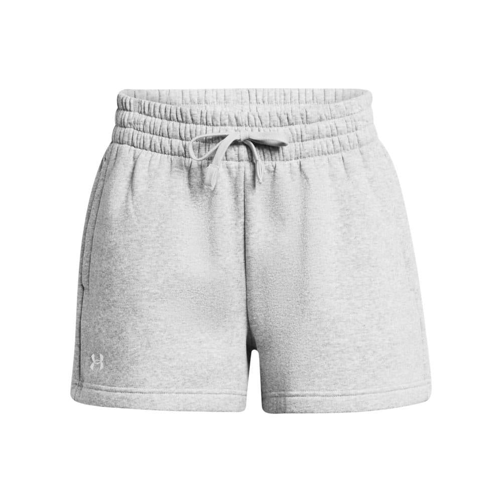 Grey - Front - Under Armour Womens-Ladies Rival Fleece Shorts