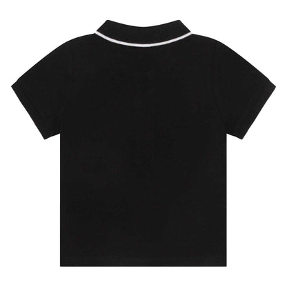 Black - Back - Boss Baby Boys Cotton Polo Shirt