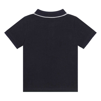 Navy - Back - Boss Baby Boys Cotton Polo Shirt