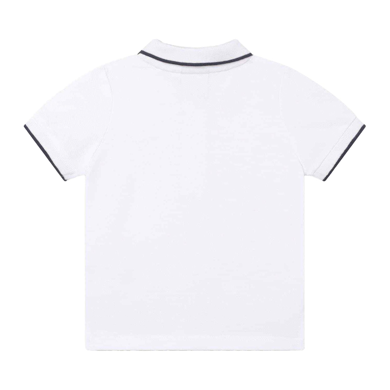 White - Back - Boss Baby Boys Cotton Polo Shirt