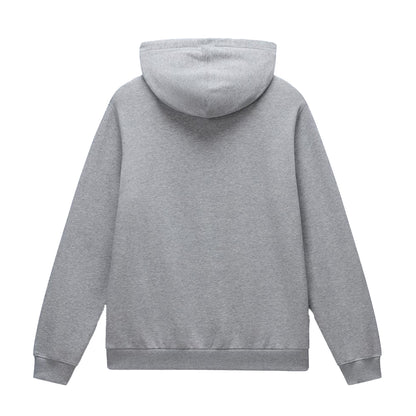Grey Marl - Back - Napapijri Mens Logo Cotton Hoodie