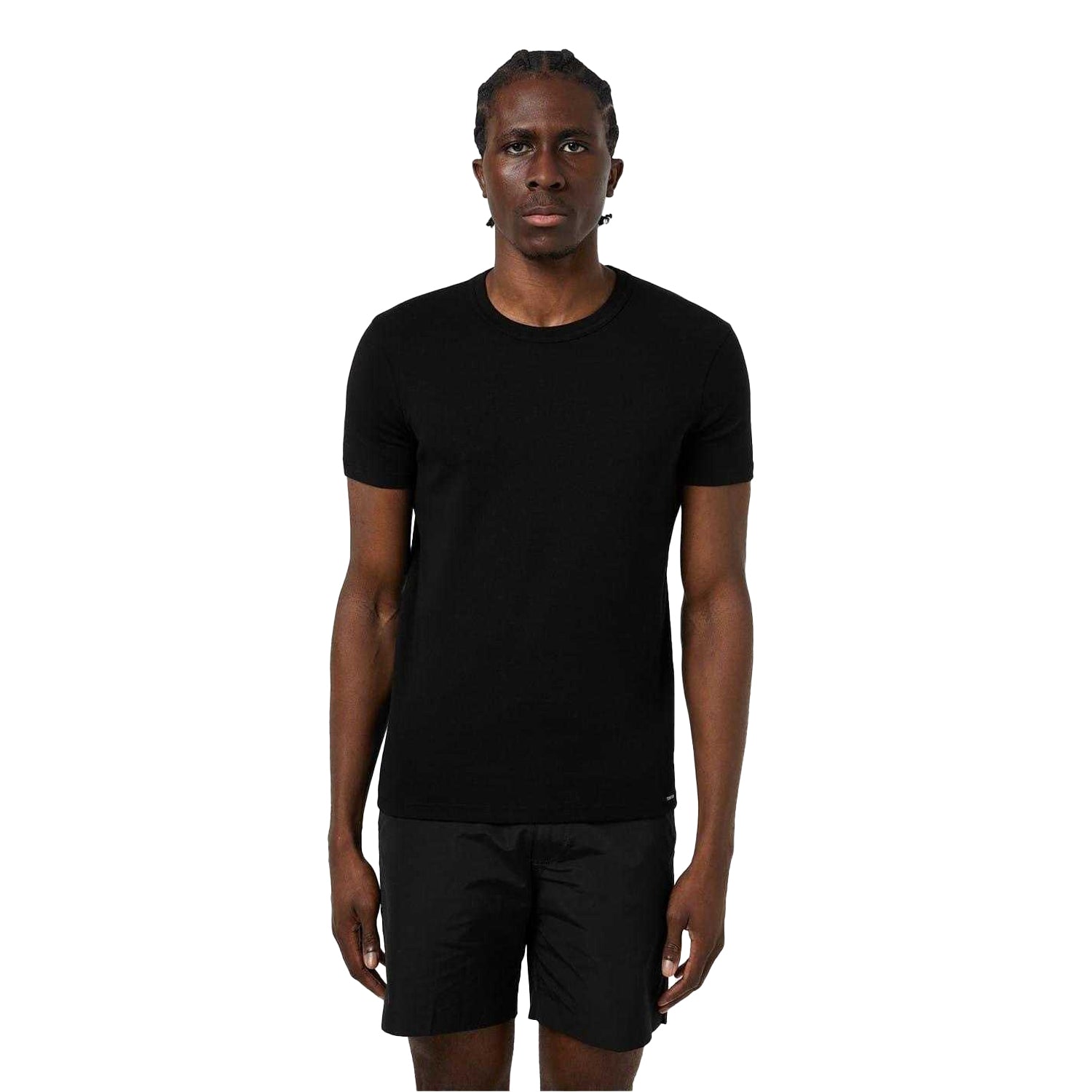 Black - Lifestyle - Tom Ford Mens Cotton Crew Neck T-Shirt