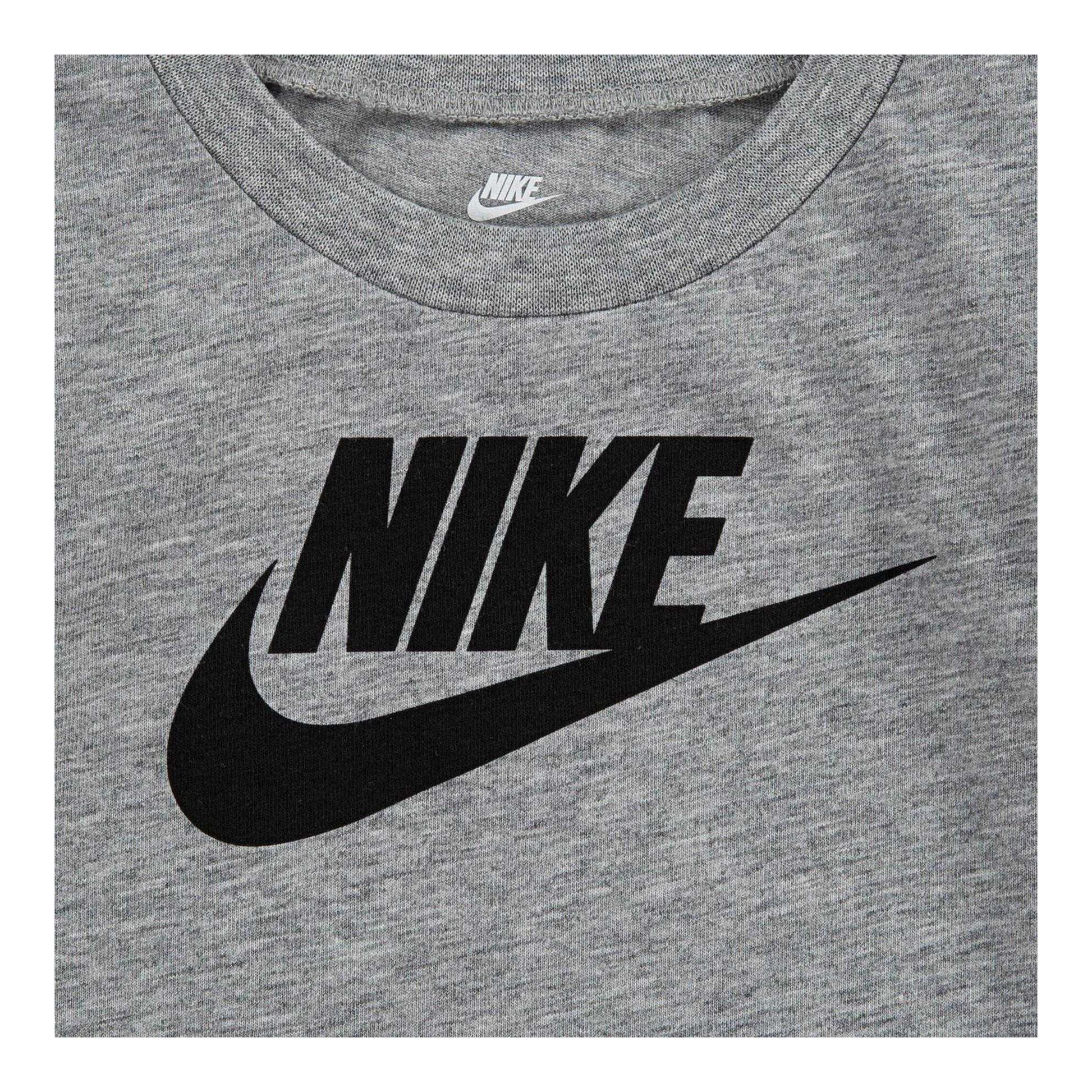 Grey - Side - Nike Toddler Logo Regular T-Shirt