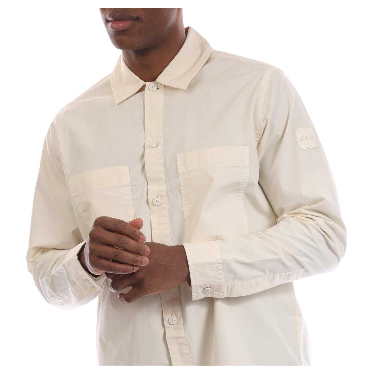 Yellow - Side - Boss Mens Shirt