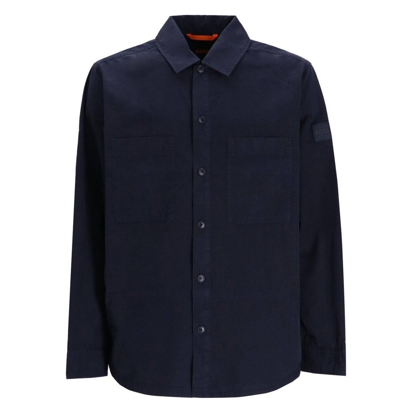 Dark Blue - Front - Boss Mens Shirt