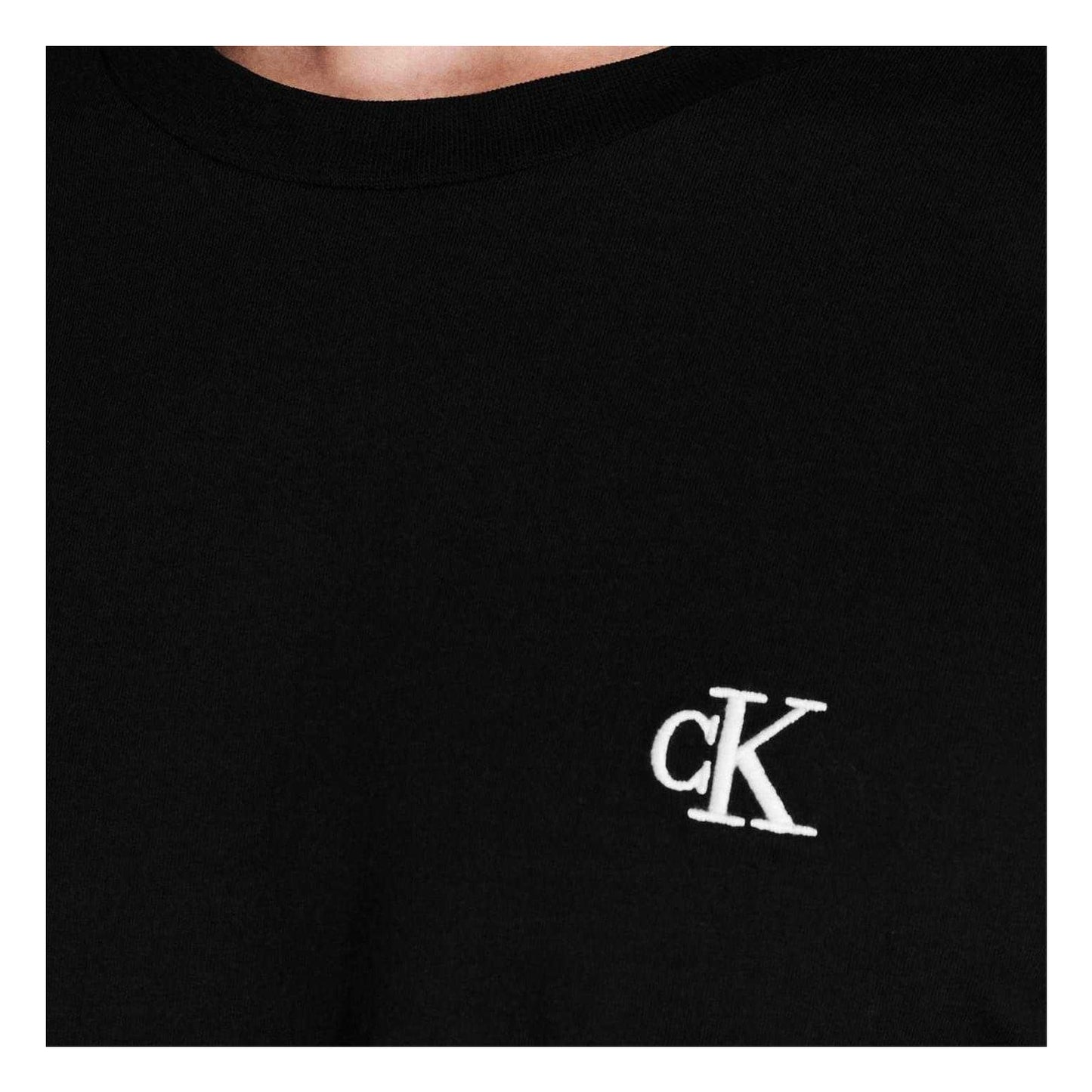 Black - Side - Calvin Klein Mens Essential Slim T-Shirt