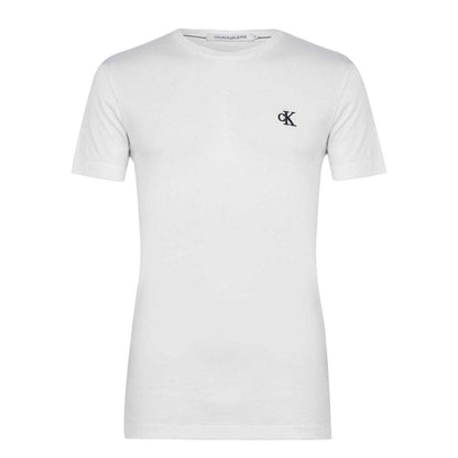 Bright White - Front - Calvin Klein Mens Essential Slim T-Shirt