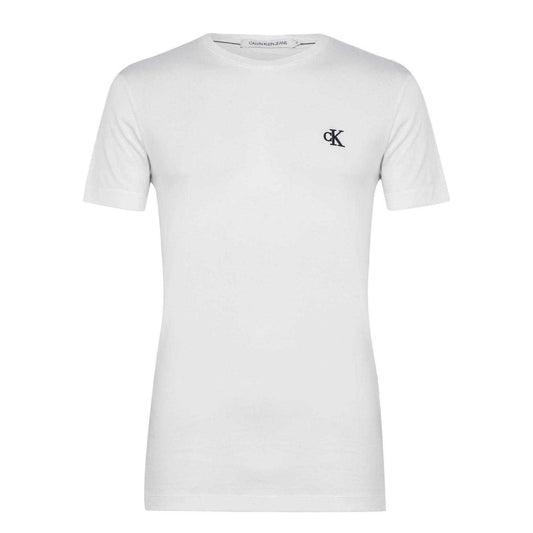 Bright White - Front - Calvin Klein Mens Essential Slim T-Shirt