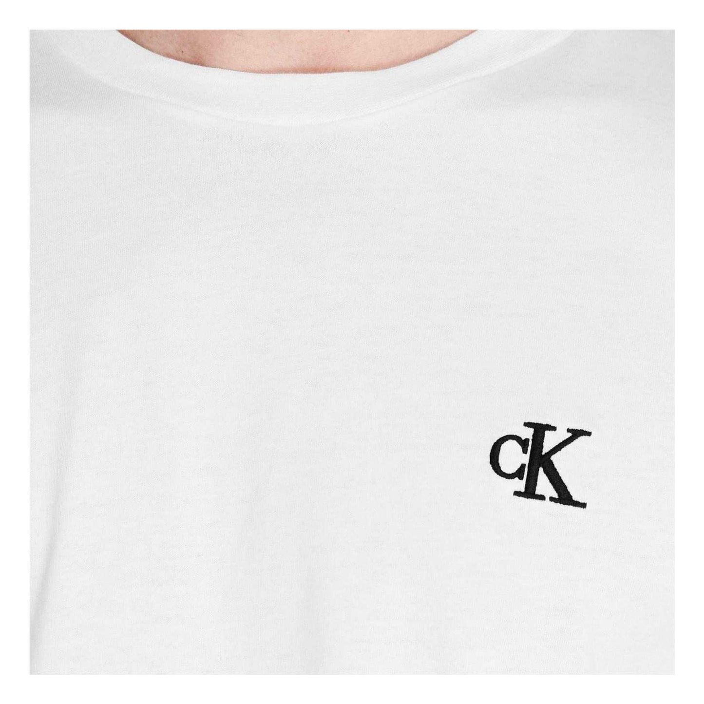 Bright White - Side - Calvin Klein Mens Essential Slim T-Shirt