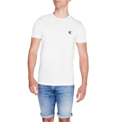 Bright White - Lifestyle - Calvin Klein Mens Essential Slim T-Shirt
