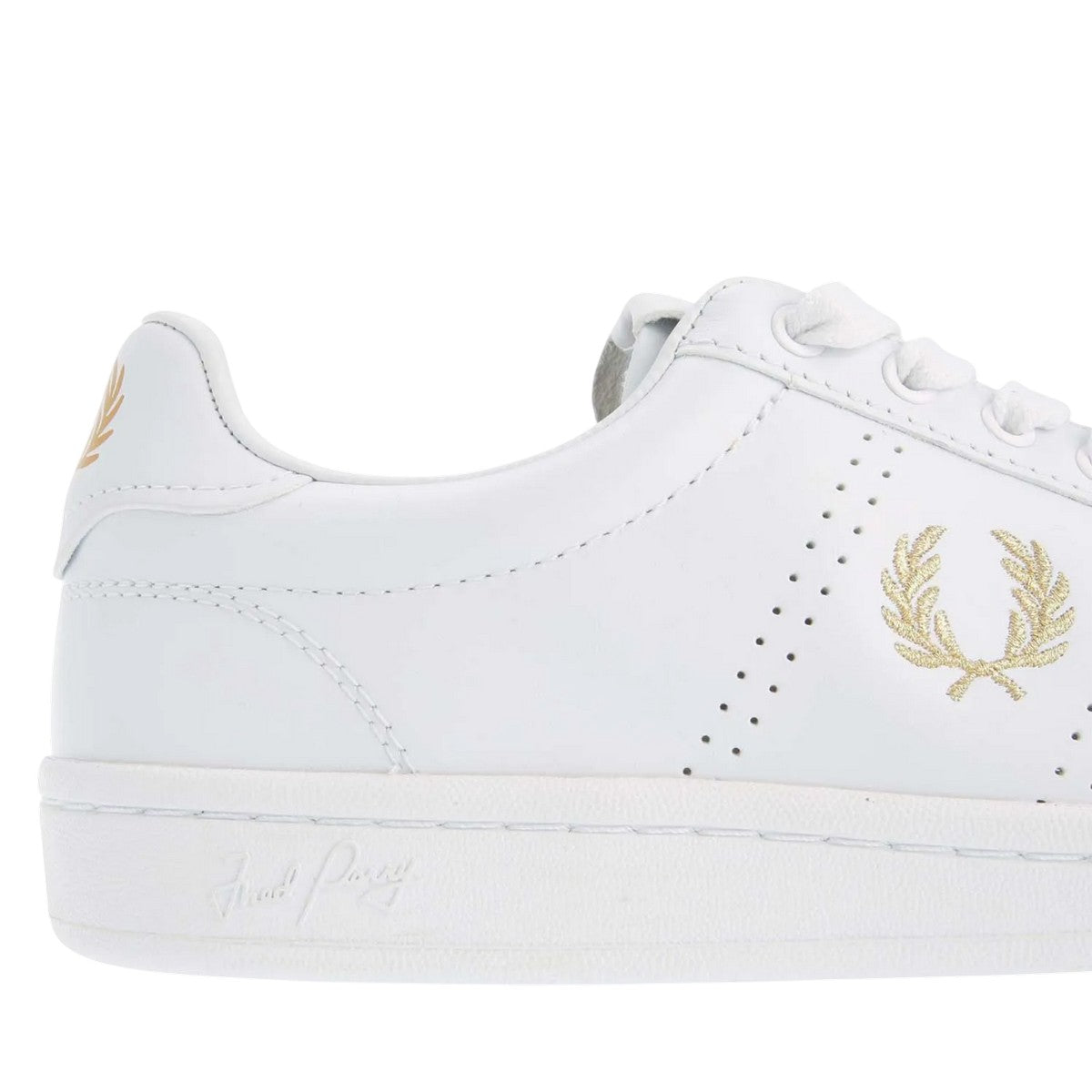 White - Lifestyle - Fred Perry Mens B721 Leather Trainers