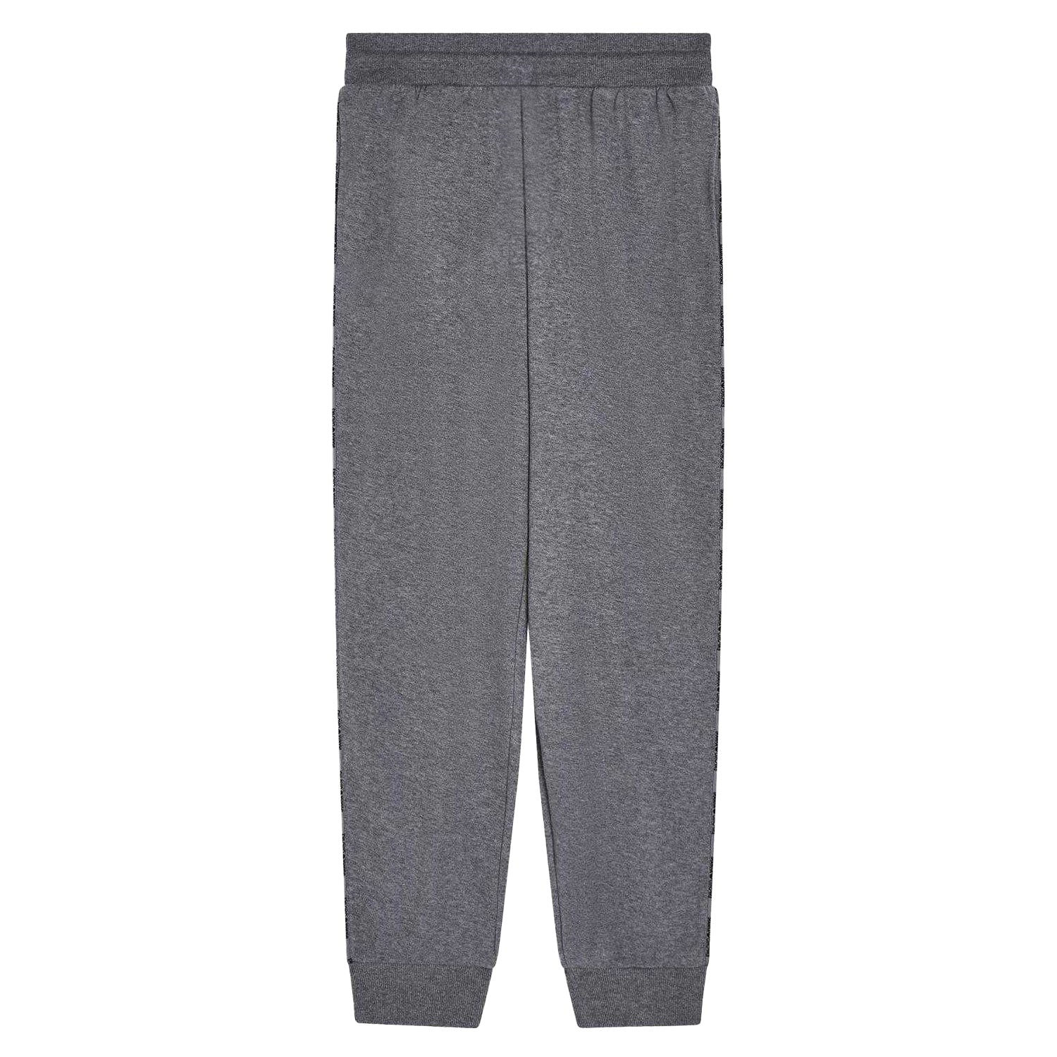 Grey Melange - Back - Emporio Armani EA7 Mens Fleece Relaxed Fit Joggers