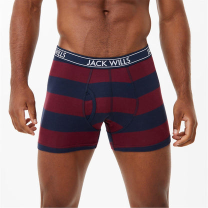 Port - Lifestyle - Jack Wills Mens Cotton Blend Boxer Shorts (Pack of 3)