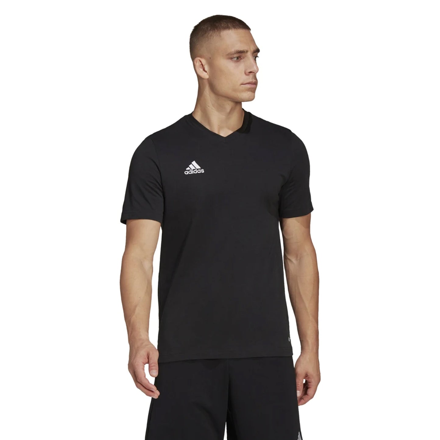 Black - Side - Adidas Mens Entrada 22 T-Shirt
