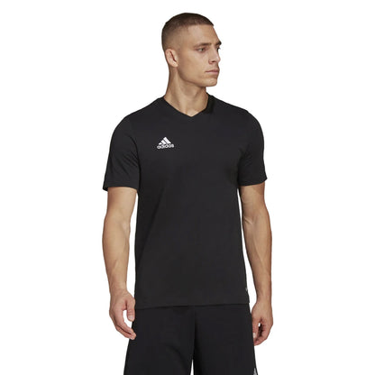 Black - Side - Adidas Mens Entrada 22 T-Shirt