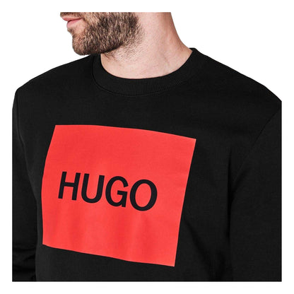 Black - Side - Hugo Mens Logo Sweatshirt