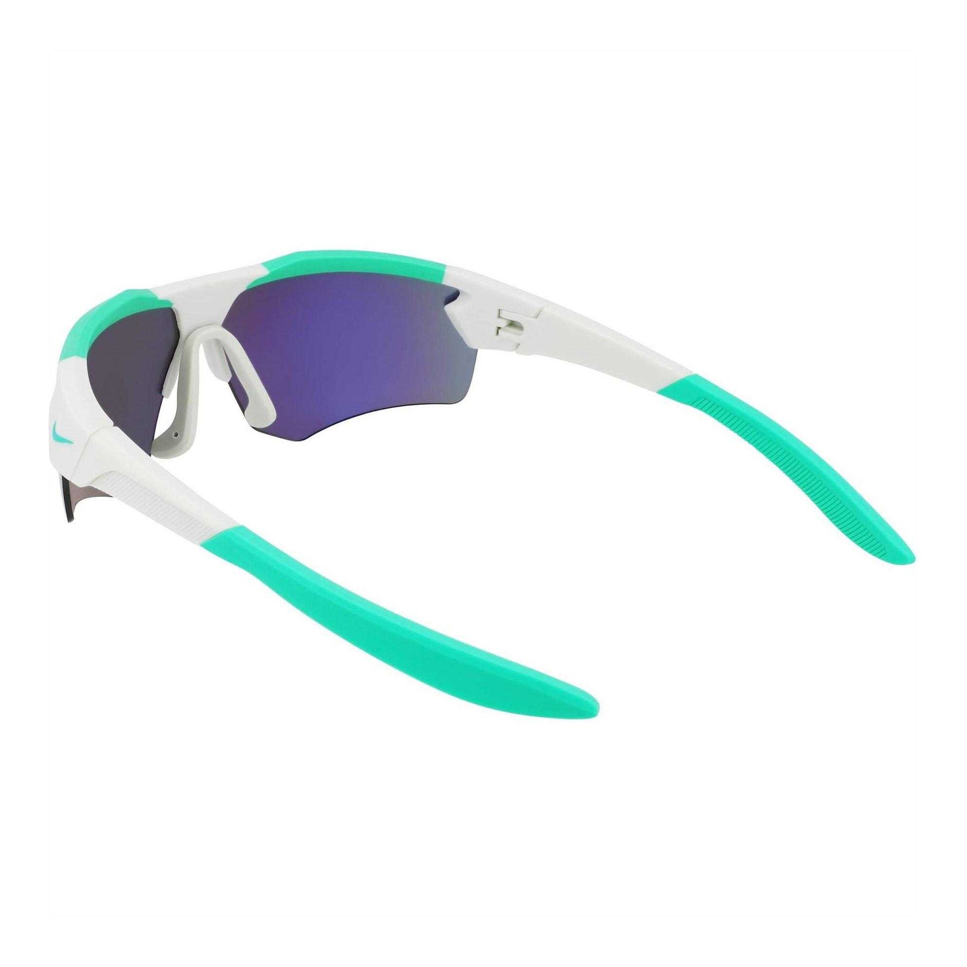 Silver-Green - Back - Nike Cloak Mirrored Sport Sunglasses