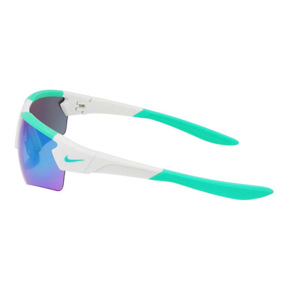 Silver-Green - Side - Nike Cloak Mirrored Sport Sunglasses