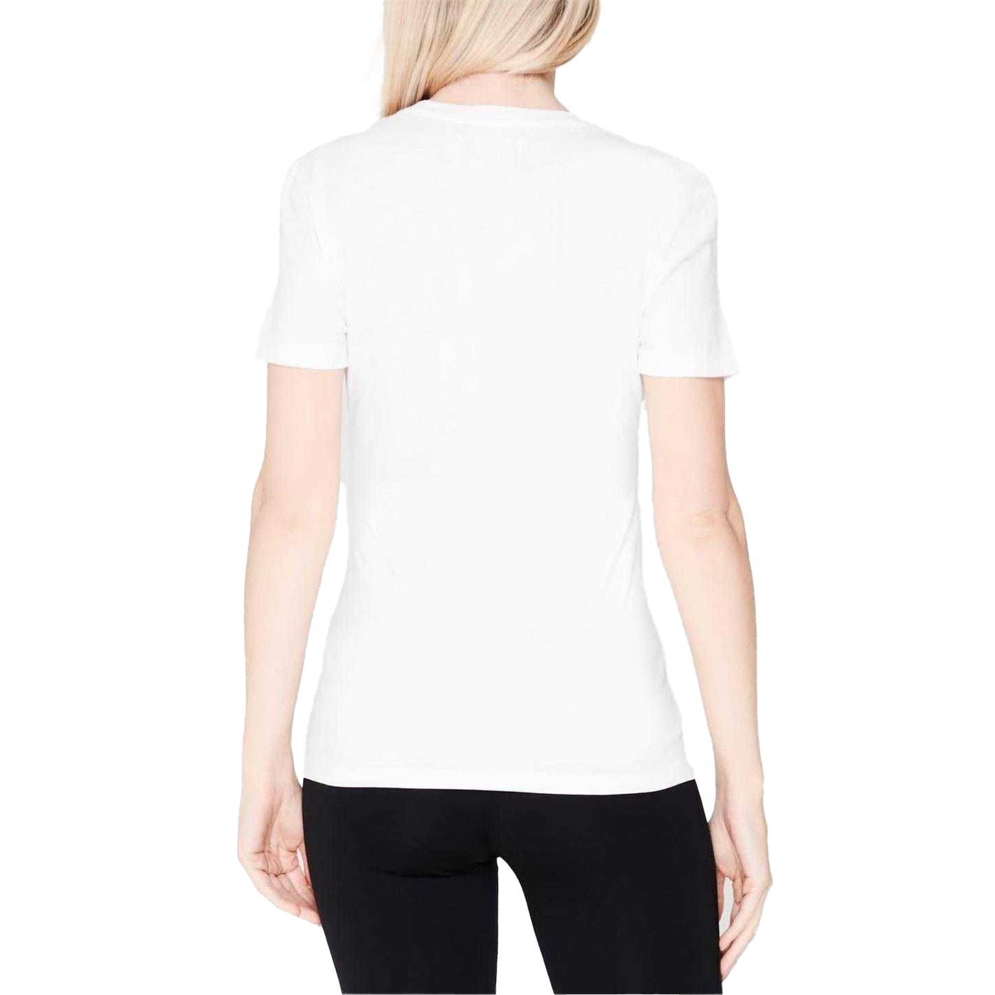Bright White - Pack Shot - Calvin Klein Womens-Ladies Jeans Logo T-Shirt