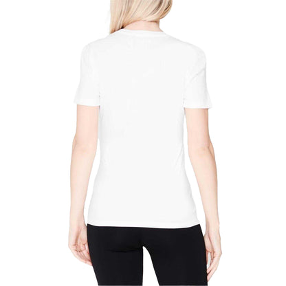 Bright White - Pack Shot - Calvin Klein Womens-Ladies Jeans Logo T-Shirt
