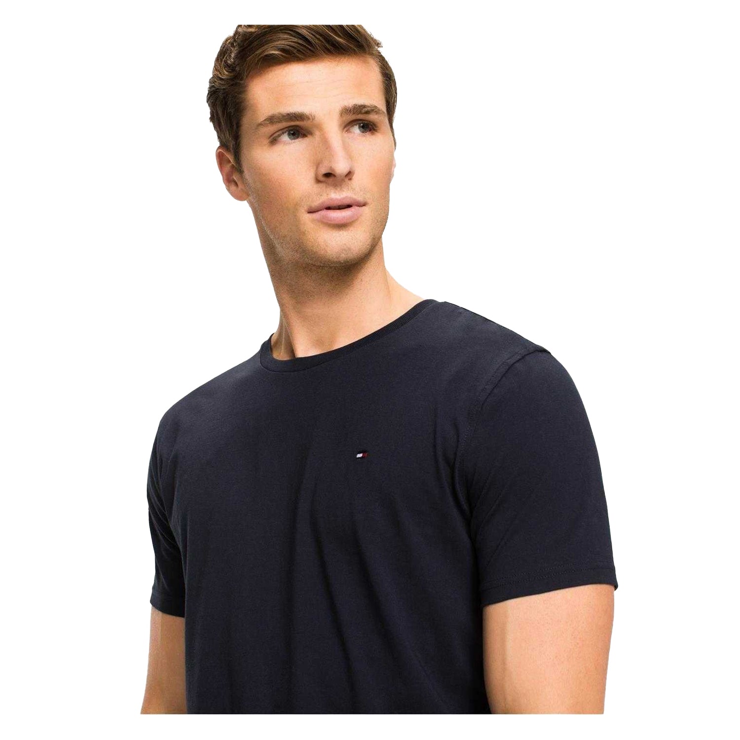 Navy Blazer - Side - Tommy Hilfiger Mens Logo T-Shirt
