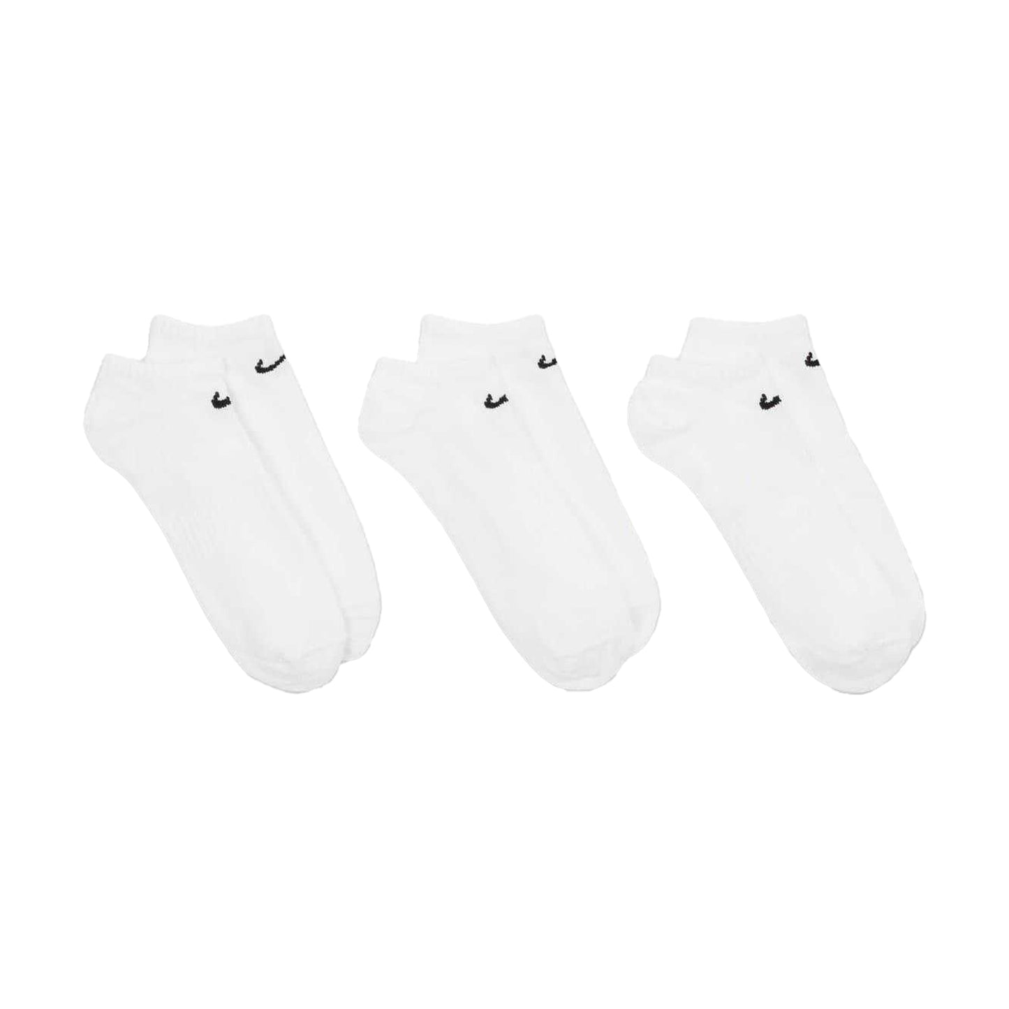 White - Side - Nike Mens No-Show Socks (Pack of 3)
