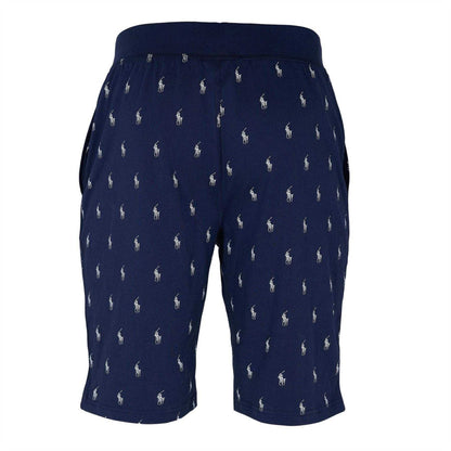 Navy - Back - Ralph Lauren Womens-Ladies Cotton Jersey Lounge Shorts