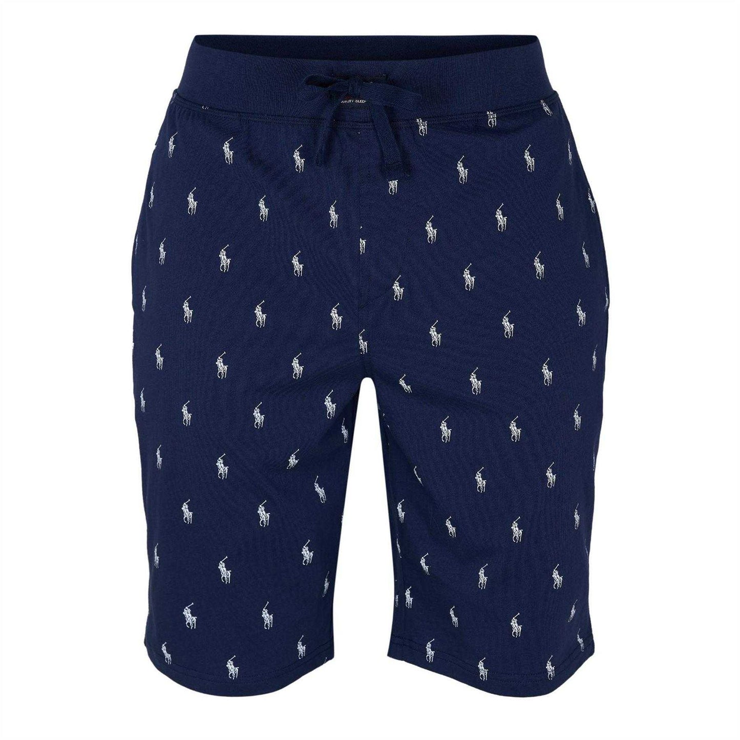 Navy - Front - Ralph Lauren Womens-Ladies Cotton Jersey Lounge Shorts