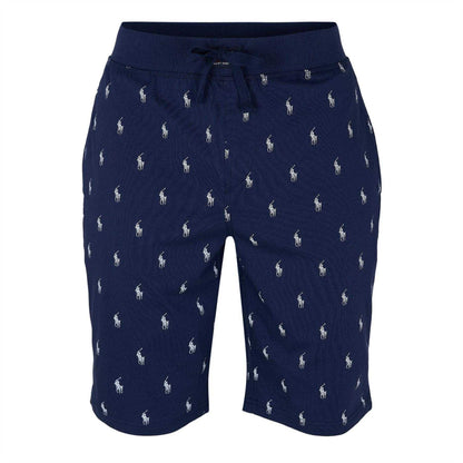 Navy - Front - Ralph Lauren Womens-Ladies Cotton Jersey Lounge Shorts