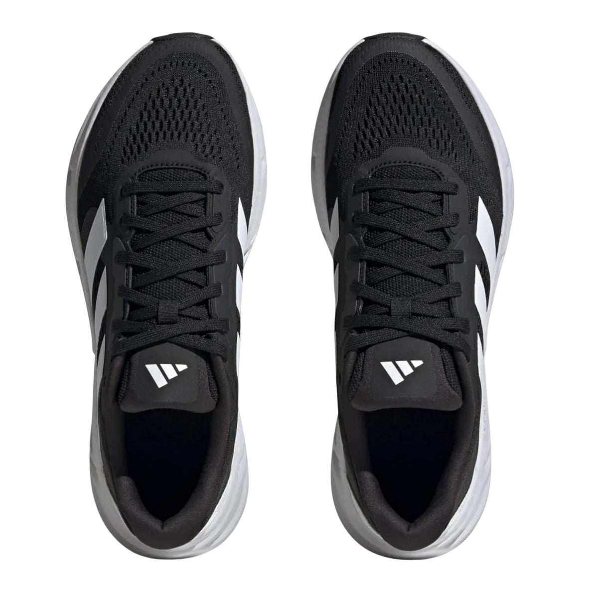 Black-White - Close up - Adidas Mens Questar 2 Running Shoes