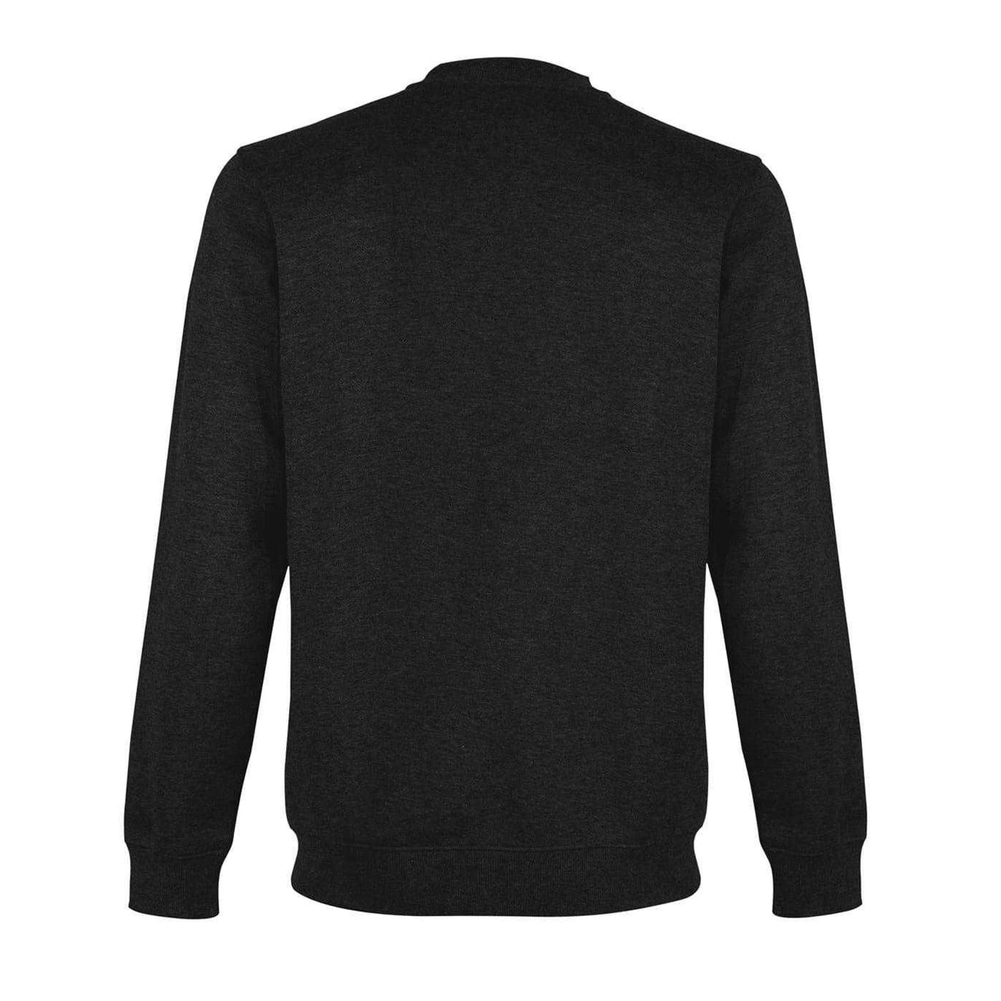 Black - Back - Lonsdale Mens Essential Logo Crew Neck Sweatshirt